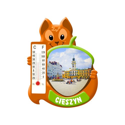 Polyresinowy magnes wiewiórka Cieszyn