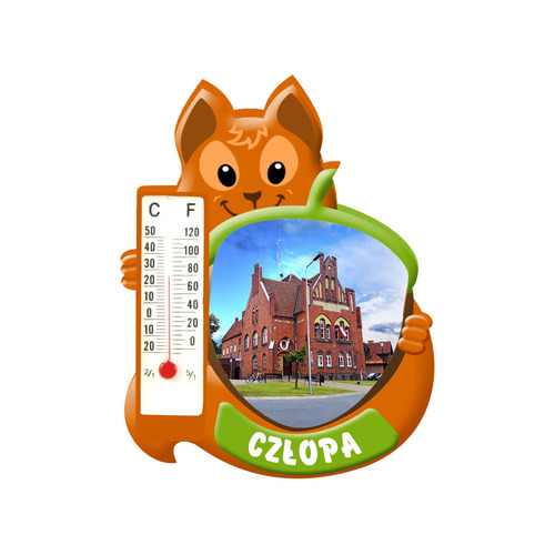 Polyresinowy magnes wiewiórka Człopa