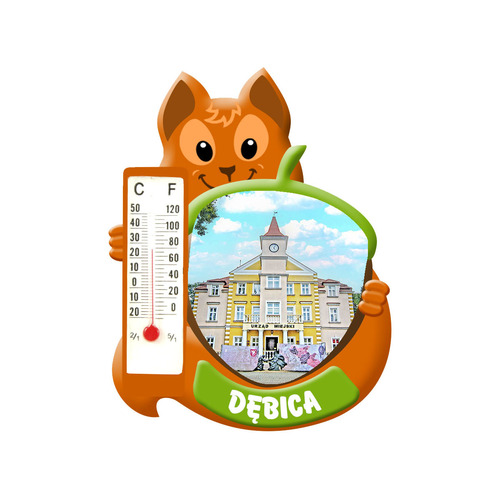 Polyresinowy magnes wiewiórka Dębica