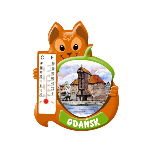 Polyresinowy magnes wiewiórka Gdańsk