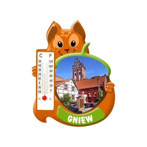 Polyresinowy magnes wiewiórka Gniew