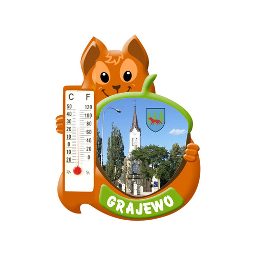 Polyresinowy magnes wiewiórka Grajewo