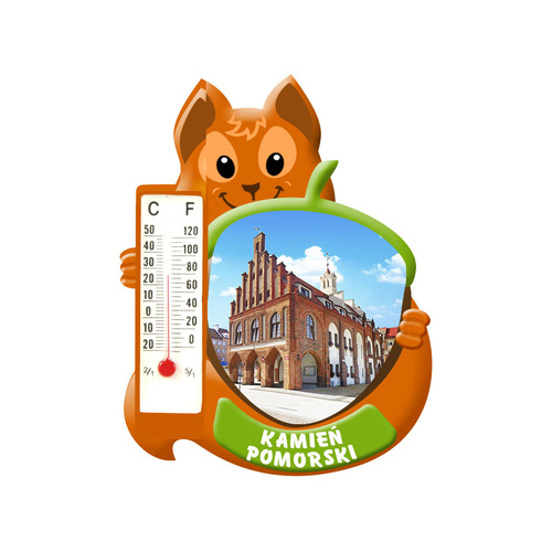 Polyresinowy magnes wiewiórka Kamień Pomorski