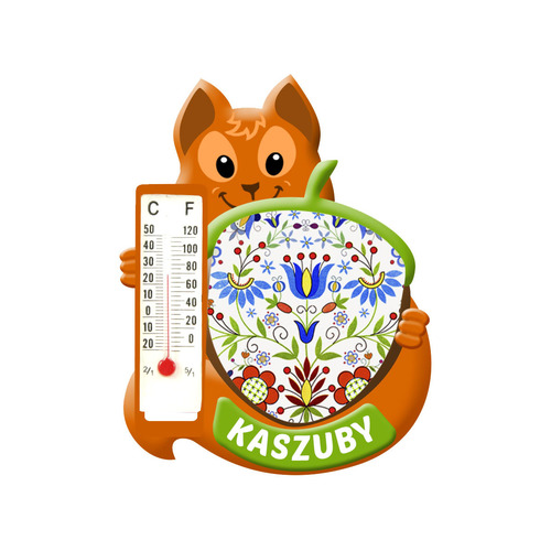 Polyresinowy magnes wiewiórka Kaszuby