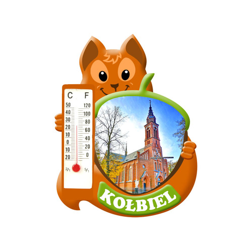 Polyresinowy magnes wiewiórka Kołbiel