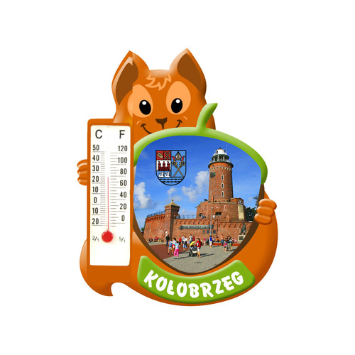 Polyresinowy magnes wiewiórka Kołobrzeg