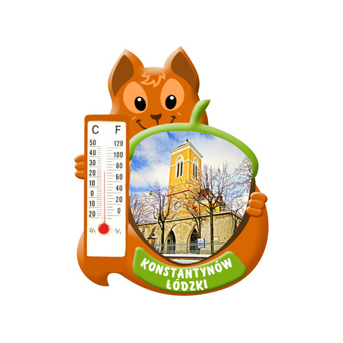 Polyresinowy magnes wiewiórka Konstantynów Łódzki