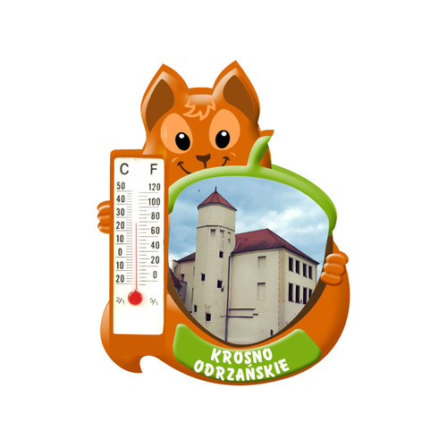 Polyresinowy magnes wiewiórka Krosno Odrzańskie