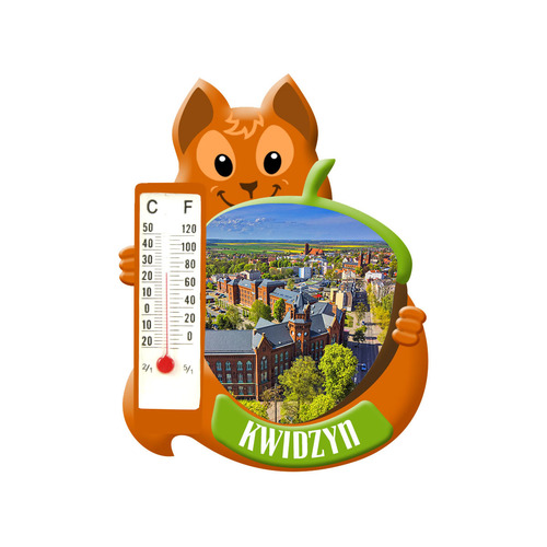 Polyresinowy magnes wiewiórka Kwidzyn