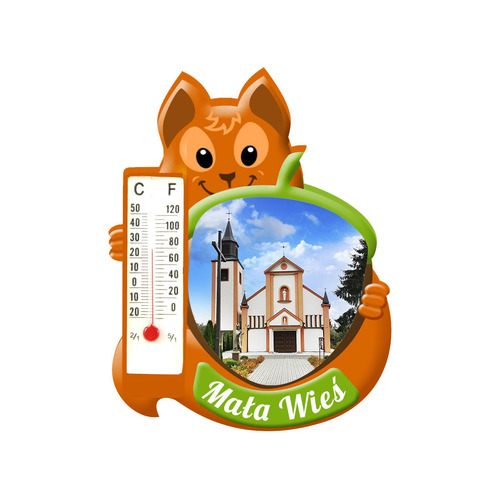 Polyresinowy magnes wiewiórka Mała Wieś