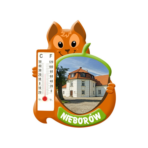 Polyresinowy magnes wiewiórka Nieborów