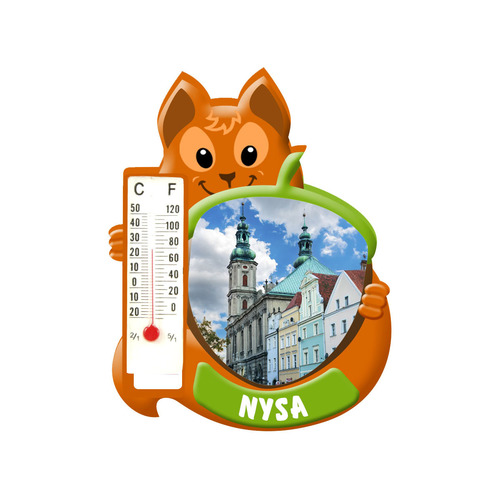 Polyresinowy magnes wiewiórka Nysa