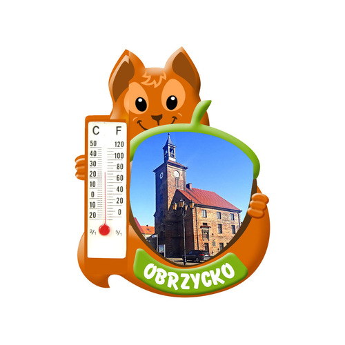 Polyresinowy magnes wiewiórka Obrzycko