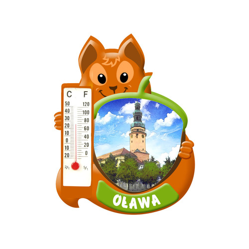 Polyresinowy magnes wiewiórka Oława