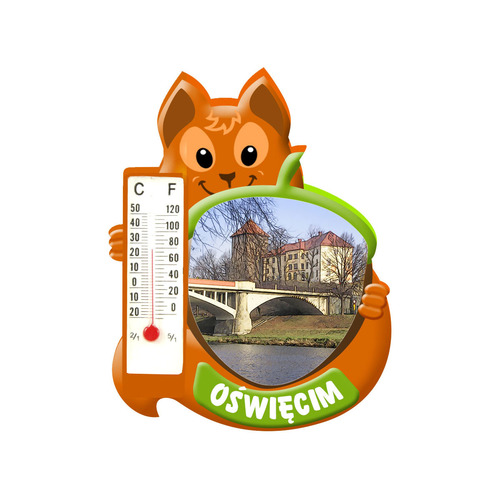 Polyresinowy magnes wiewiórka Oświęcim