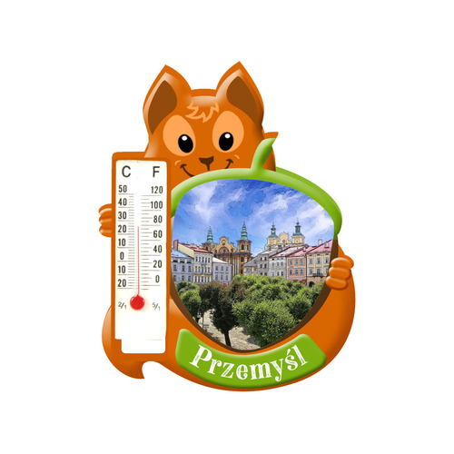 Polyresinowy magnes wiewiórka Przemyśl