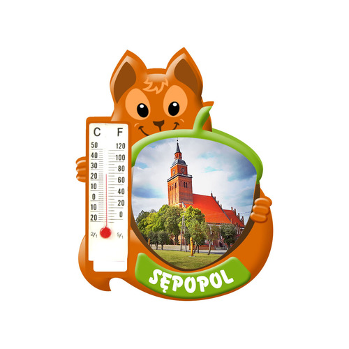 Polyresinowy magnes wiewiórka Sępopol