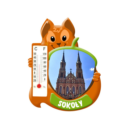 Polyresinowy magnes wiewiórka Sokoły