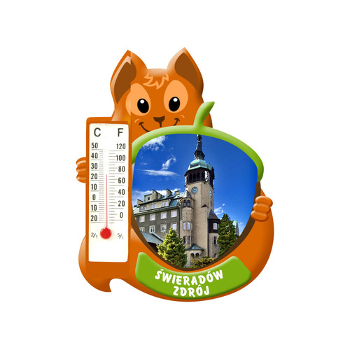 Polyresinowy magnes wiewiórka Świeradów-Zdrój