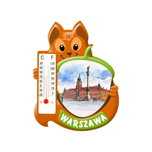 Polyresinowy magnes wiewiórka Warszawa