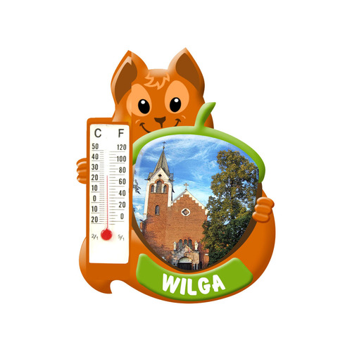 Polyresinowy magnes wiewiórka Wilga