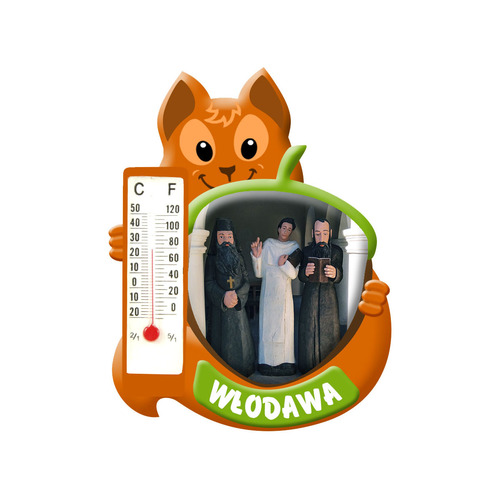 Polyresinowy magnes wiewiórka Włodawa