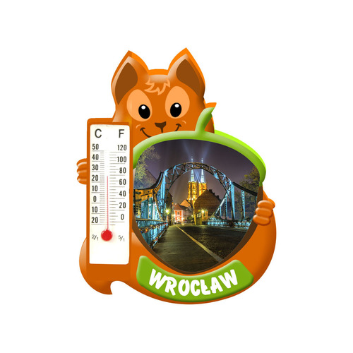 Polyresinowy magnes wiewiórka Wrocław