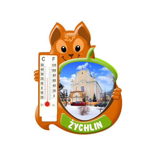 Polyresinowy magnes wiewiórka Żychlin