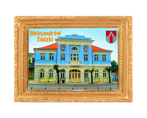 Polyresinowy magnes rama Aleksandrów Łódzki