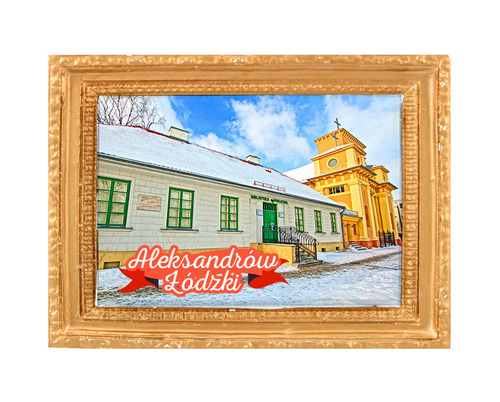 Polyresinowy magnes rama Aleksandrów Łódzki