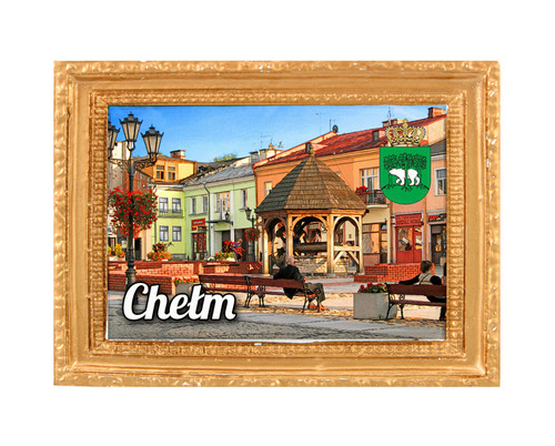 Polyresinowy magnes rama Chełm