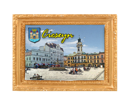 Polyresinowy magnes rama Cieszyn