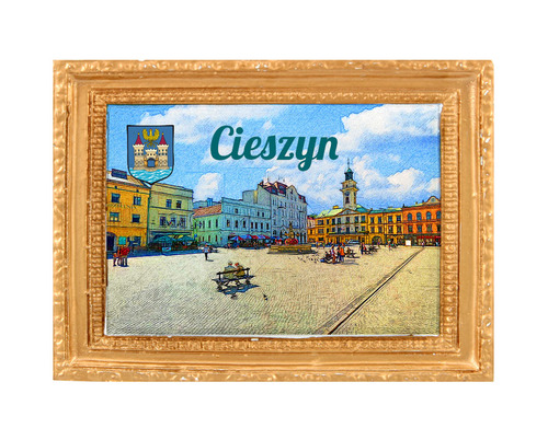 Polyresinowy magnes rama Cieszyn
