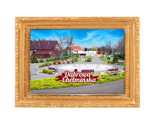 Polyresinowy magnes rama Dąbrowa Chełmińska