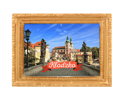 Polyresinowy magnes rama Kłodzko