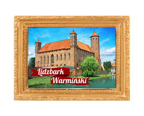 Polyresinowy magnes rama Lidzbark Warmiński