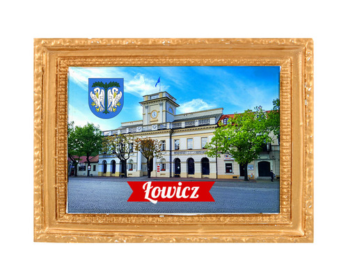 Polyresinowy magnes rama Łowicz