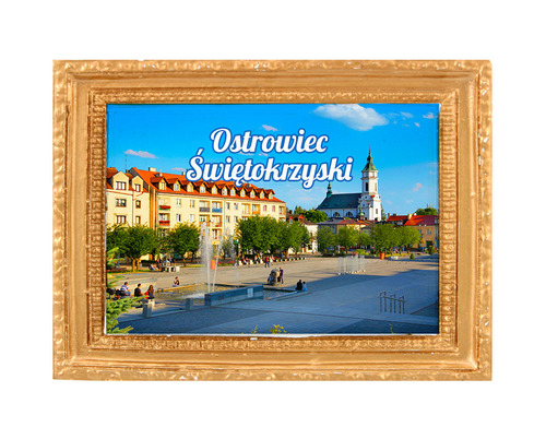 Polyresinowy magnes rama Ostrowiec Świętokrzyski