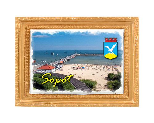 Polyresinowy magnes rama Sopot