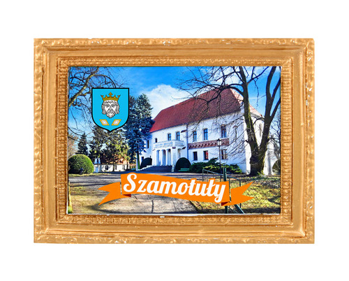 Polyresinowy magnes rama Szamotuły