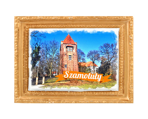 Polyresinowy magnes rama Szamotuły