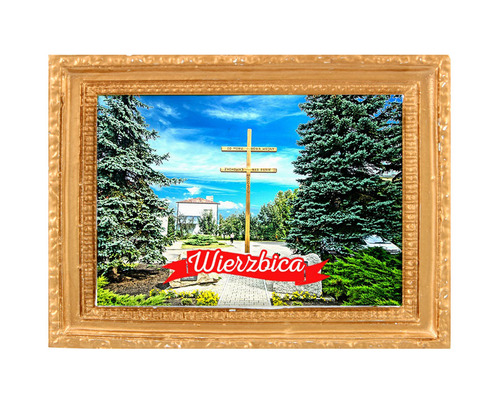 Polyresinowy magnes rama Wierzbica