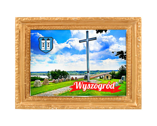 Polyresinowy magnes rama Wyszogród