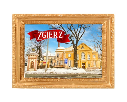 Polyresinowy magnes rama Zgierz