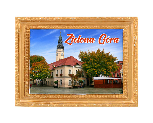 Polyresinowy magnes rama Zielona Góra