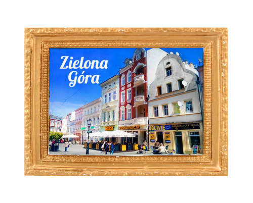 Polyresinowy magnes rama Zielona Góra