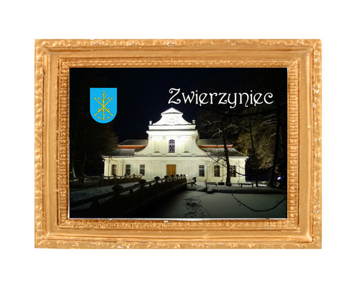 Polyresinowy magnes rama Zwierzyniec