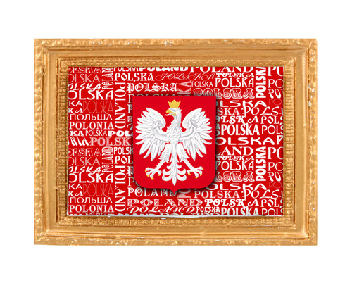 Polyresinowy magnes rama Polska