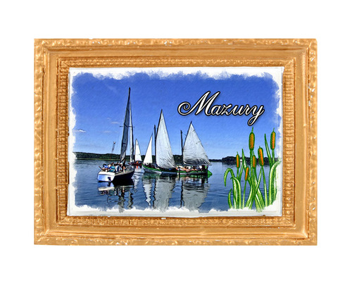 Polyresinowy magnes rama Mazury