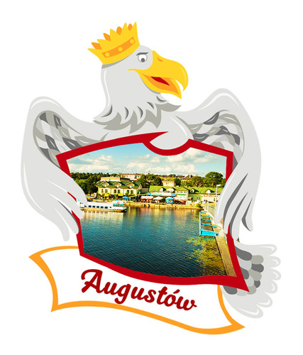 Polyresinowy magnes Orzeł Augustów